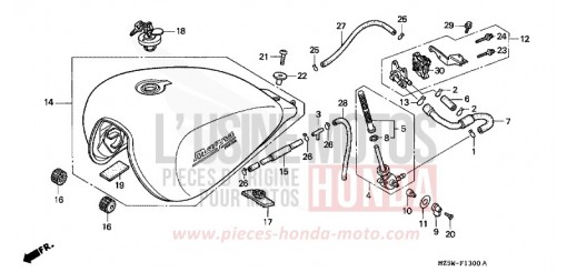 RESERVOIR A CARBURANT VF750CX de 1999